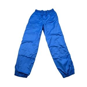 Vintage Anoralp France Ski Pants Blue Elastic Waist Zipper Front Gorpcore Small
